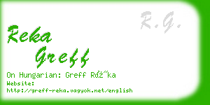 reka greff business card